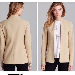 Theory KACELA CHECKLIST JACKET in Tan Khaki